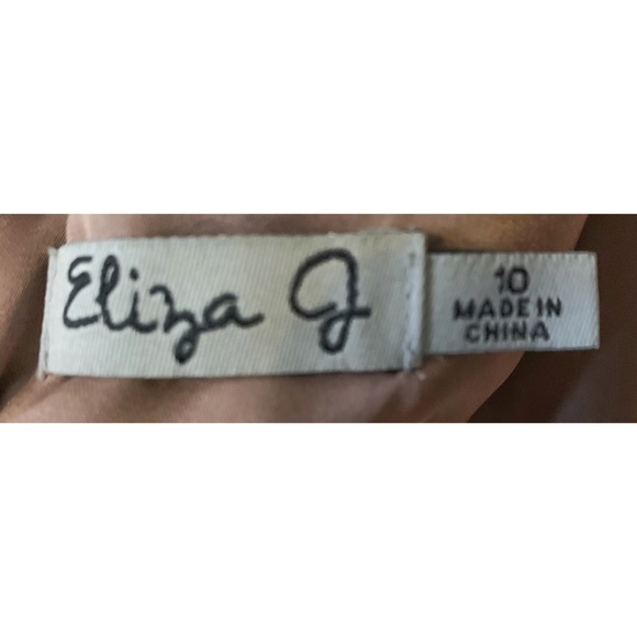 Eliza J Polka dot Cocktail Dress Sheer 3/4 Sleeve - Picture 5 of 5